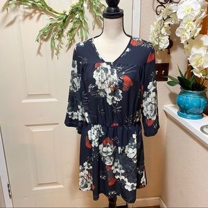 Kaffe Brand 3/4” Bell Sleeves Lightweight Tunic